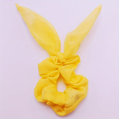 Glitter Neon LED Scrunchie Bow Hair Tie Halloween Accessory
