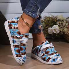 Women's Patchwork Lace Up Skateboard Shoes