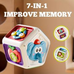 Baby Activity Cube Sensory Busy Cube for Toddlers 1st Birthday