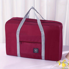 Large Capacity Foldable Carry on Bag Nylon Durable Portable Sport Gym Handbag