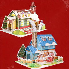 3D Jigsaw Puzzle Model Assembled House Room DIY Christmas Halloween Gift