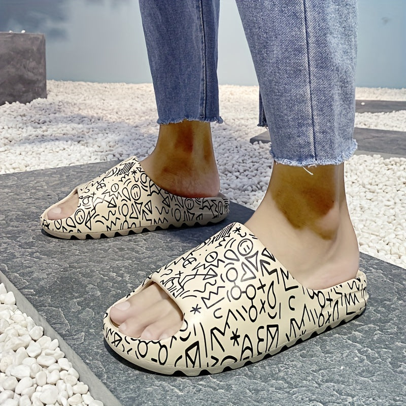 Unisex Cartoon Cloud Slides Pillow Slippers Non Slip Shoes For Indoor Outdoor