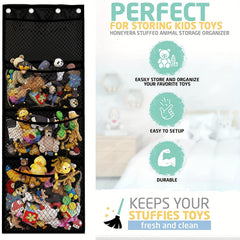 Over Door Stuffed Animal Storage Holder Hanging Toys Organizer