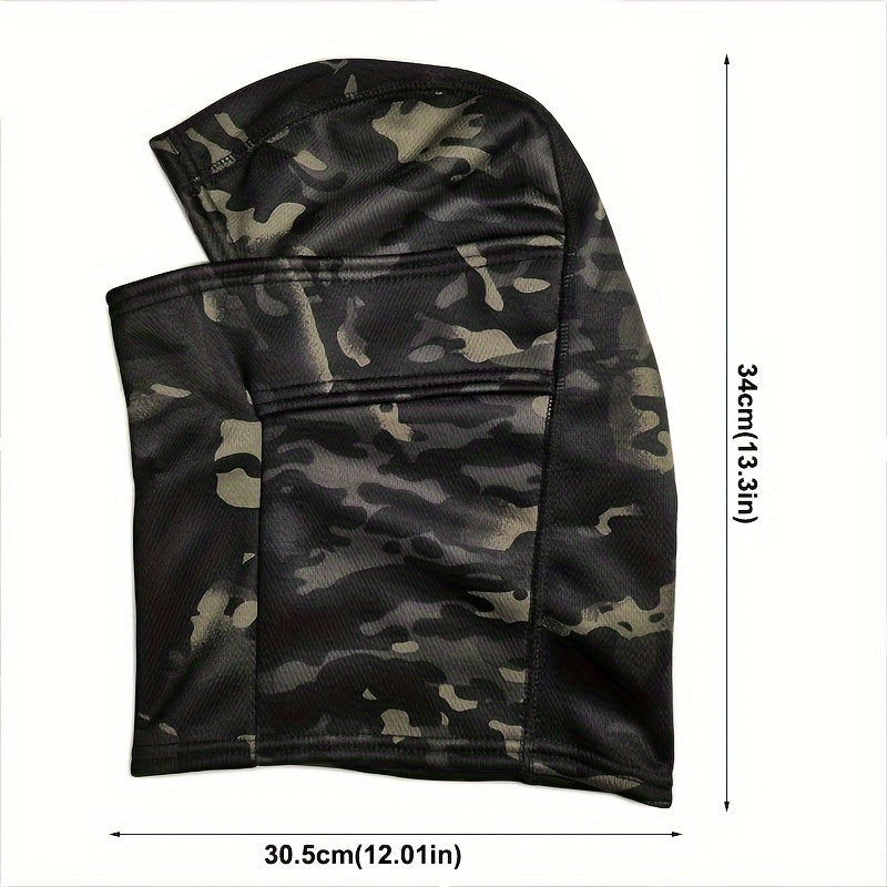 Elastic Fabric Winter Coldproof Headgear Full Face Mask Windproof Head Cover