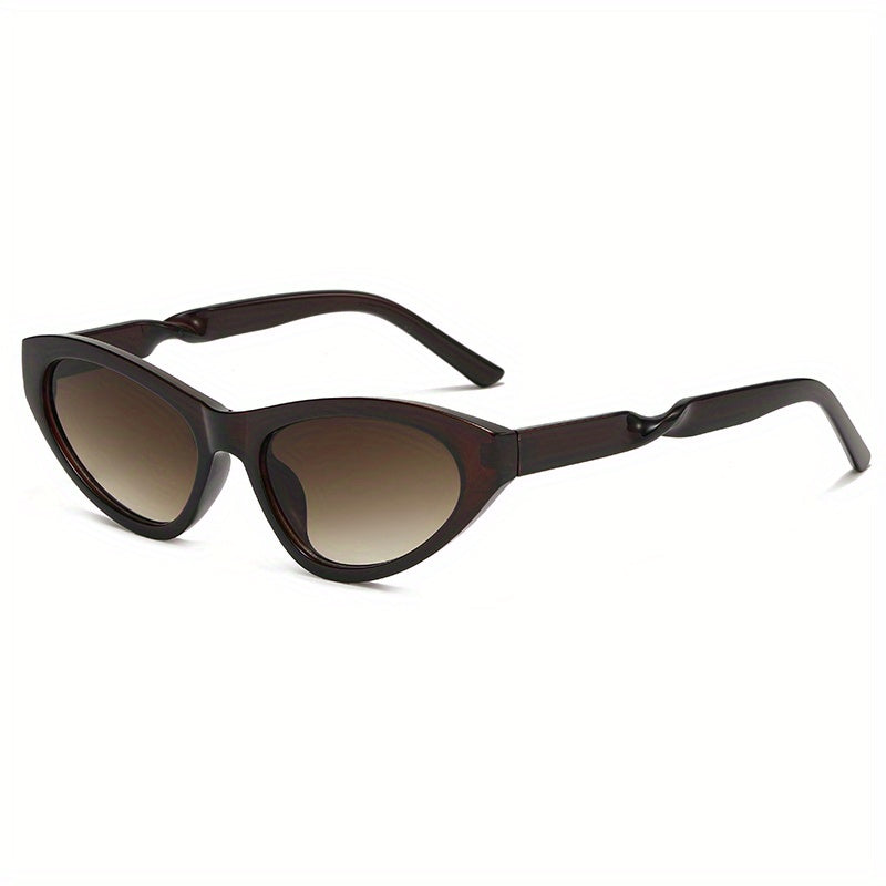 Triangle Frame Sunglasses Solid Gradient Lens Vintage Eyewear