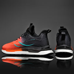 Ombre Shock Absorption Running Shoes Non Slip Lace Up Sneakers