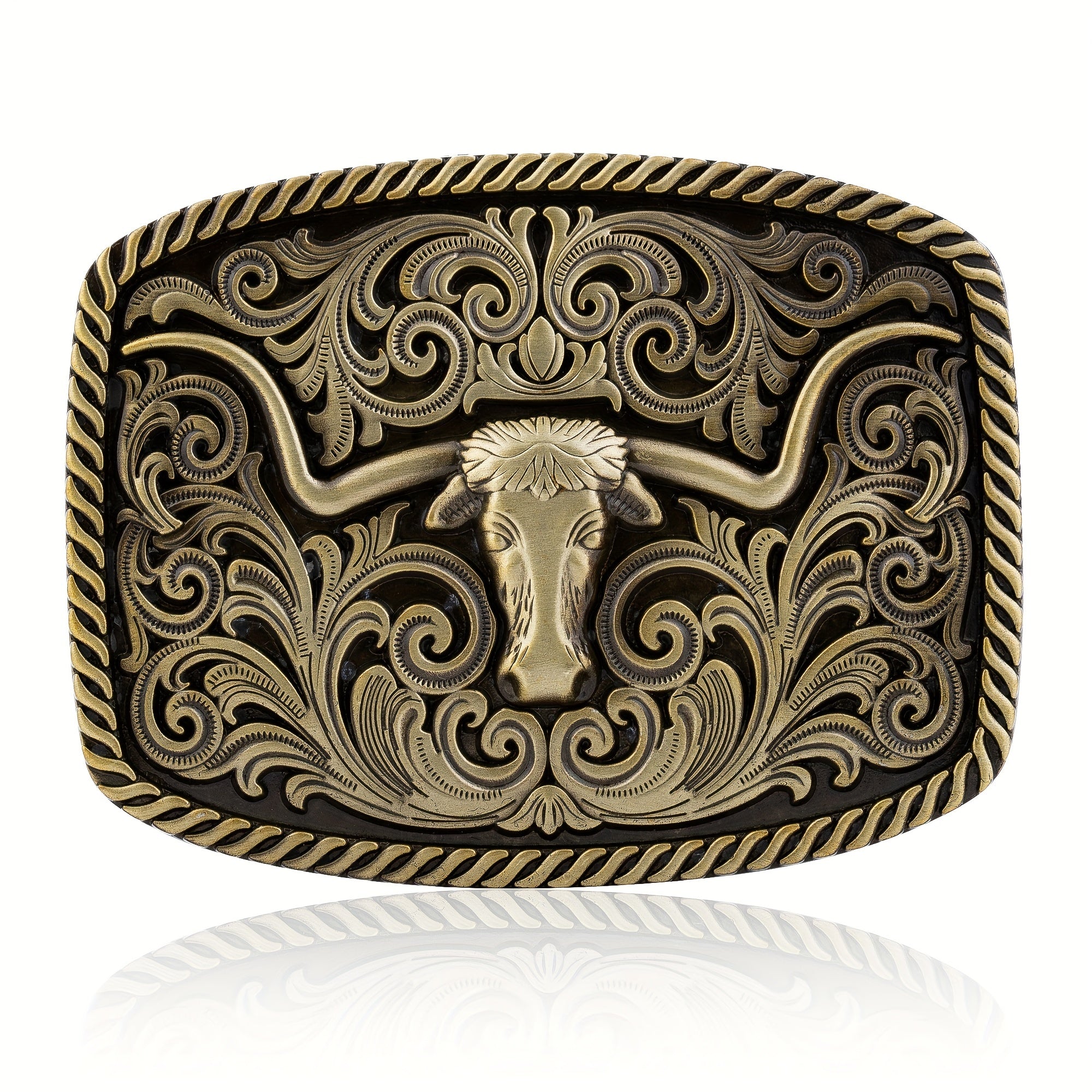 Western Cowboy Bull Head Belt Buckle Novelty