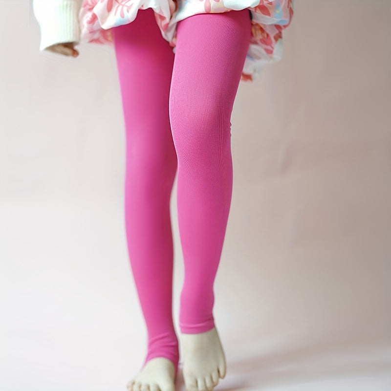 Girls Yoga Pantyhose Thin Elastic Leggings Tight