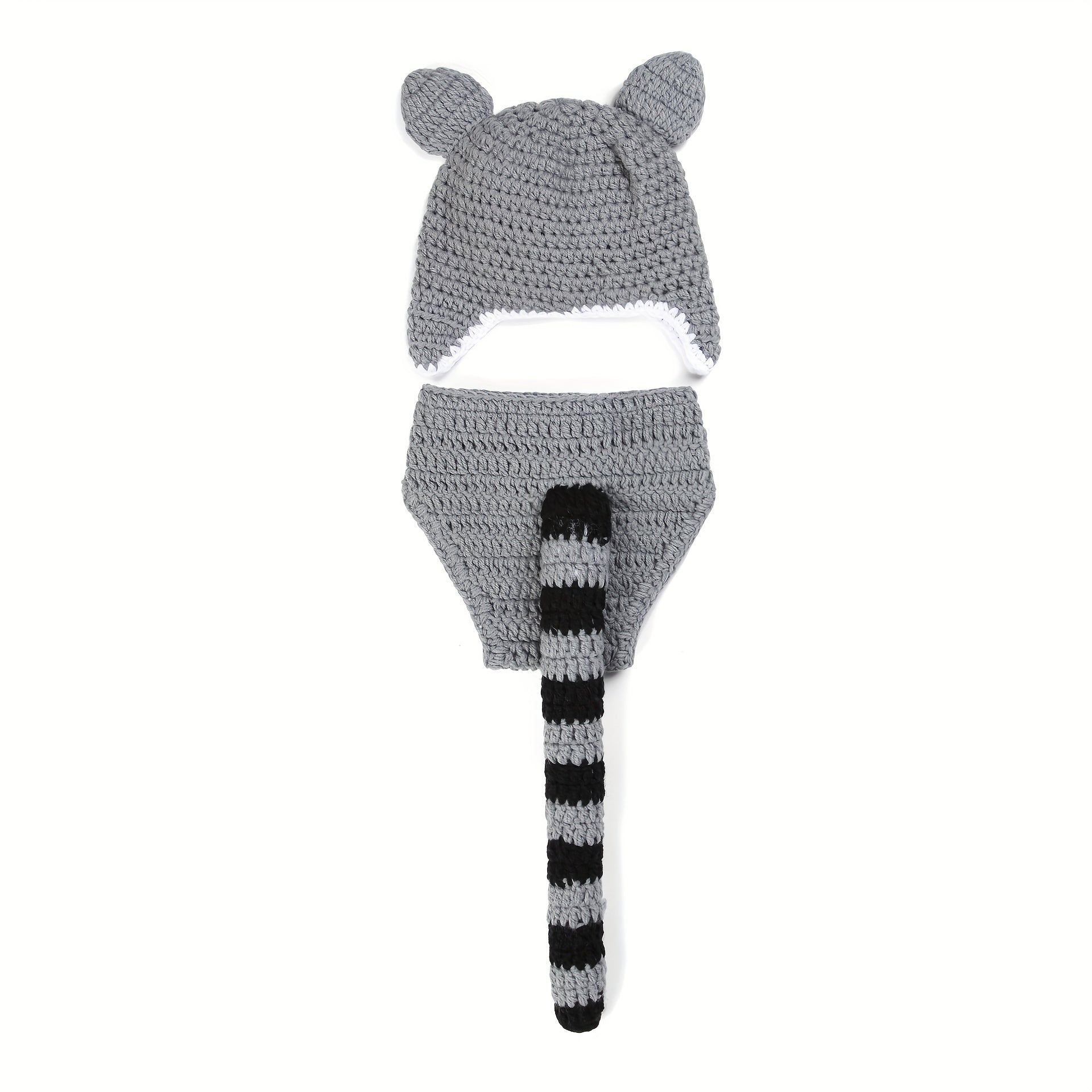 Newborn Civet Cat Clothing Suit Woolen Knitted Photography Clothes