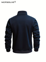 Men's Sports Suit Stand Collar Jacket & Comfortable Pants