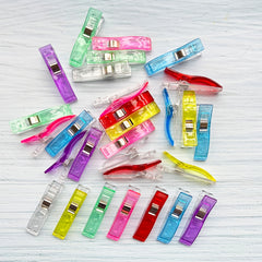 20pcs Large Plastic Sewing Clips Fabric Clips for Quilting Crochet Knitting