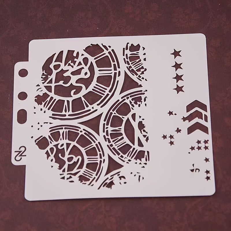 Lace Ruler Gear Pattern Painting Template DIY Hand-painted Graffiti