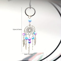 Star Butterfly Keychain Pendant Dream Catcher Metal Keyring Ornament