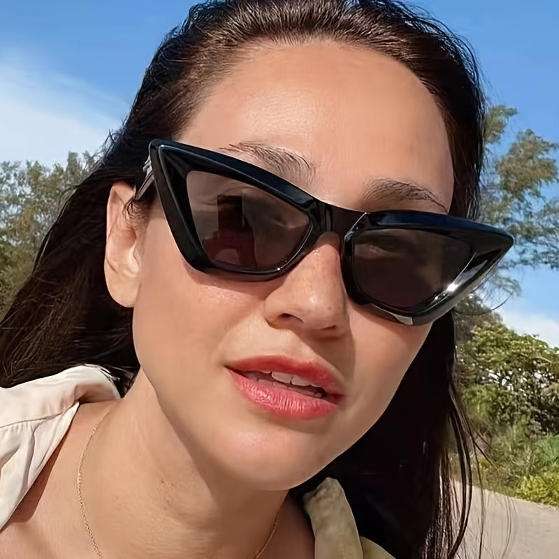 Vintage Cat Eye Sunglasses Classic Punk UV Protection Women Sunshade Eyewear