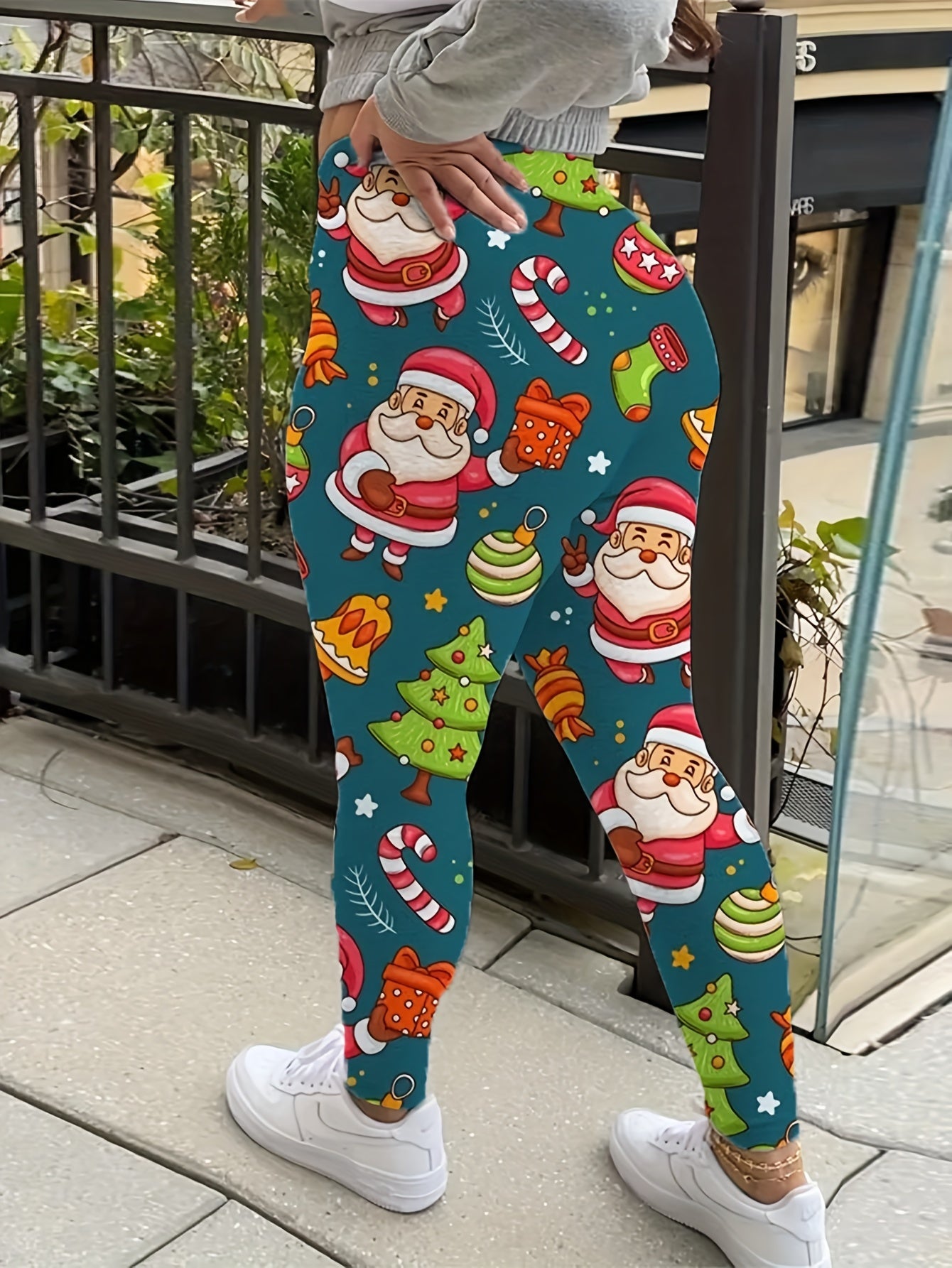  Christmas Sports Leggings High Stretch Fitness Leggings