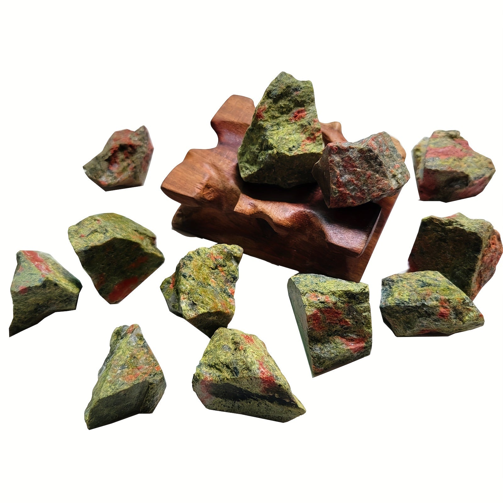 2oz 4oz Unakite Raw Stones Rocks Rough Crystals For Tumbling Bulk Gemstone
