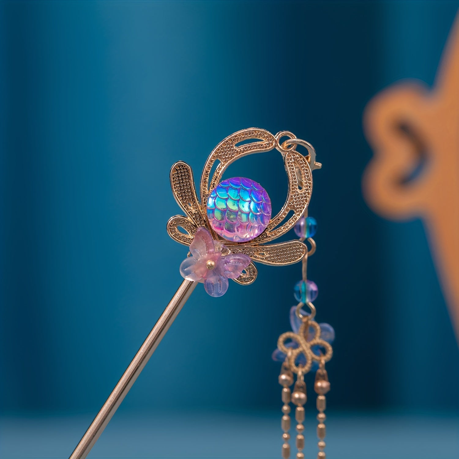Ancient Style Headdress Hairpin Tassel Retro Women's Updo Hair Accessories