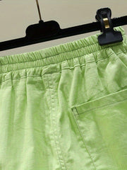 Boys Letter Print Casual Shorts - Quick Drying Elastic Waist Comfortable Summer