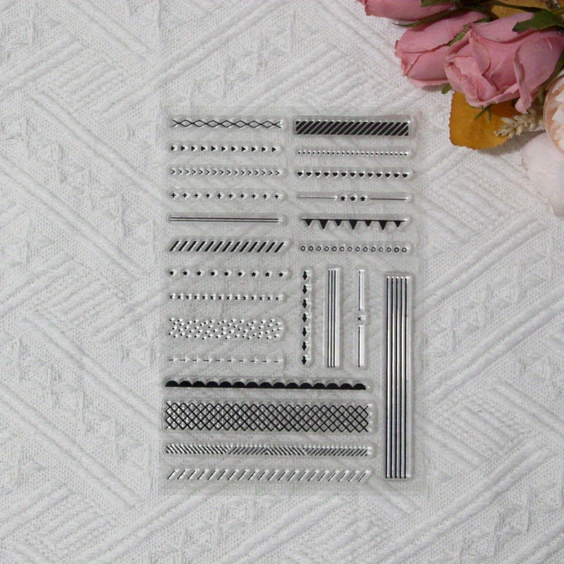 Long Lace DIY Decorative Cartoon Stamp Painting Template For DIY Craft