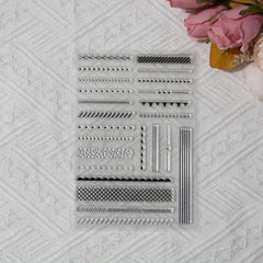 Long Lace DIY Decorative Cartoon Stamp Painting Template For DIY Craft