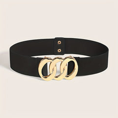 Triple Linked Ring Wide Belt for Women