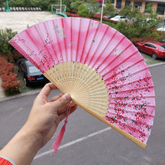 Chinese Classical Folding Flower Fan Dance for Party