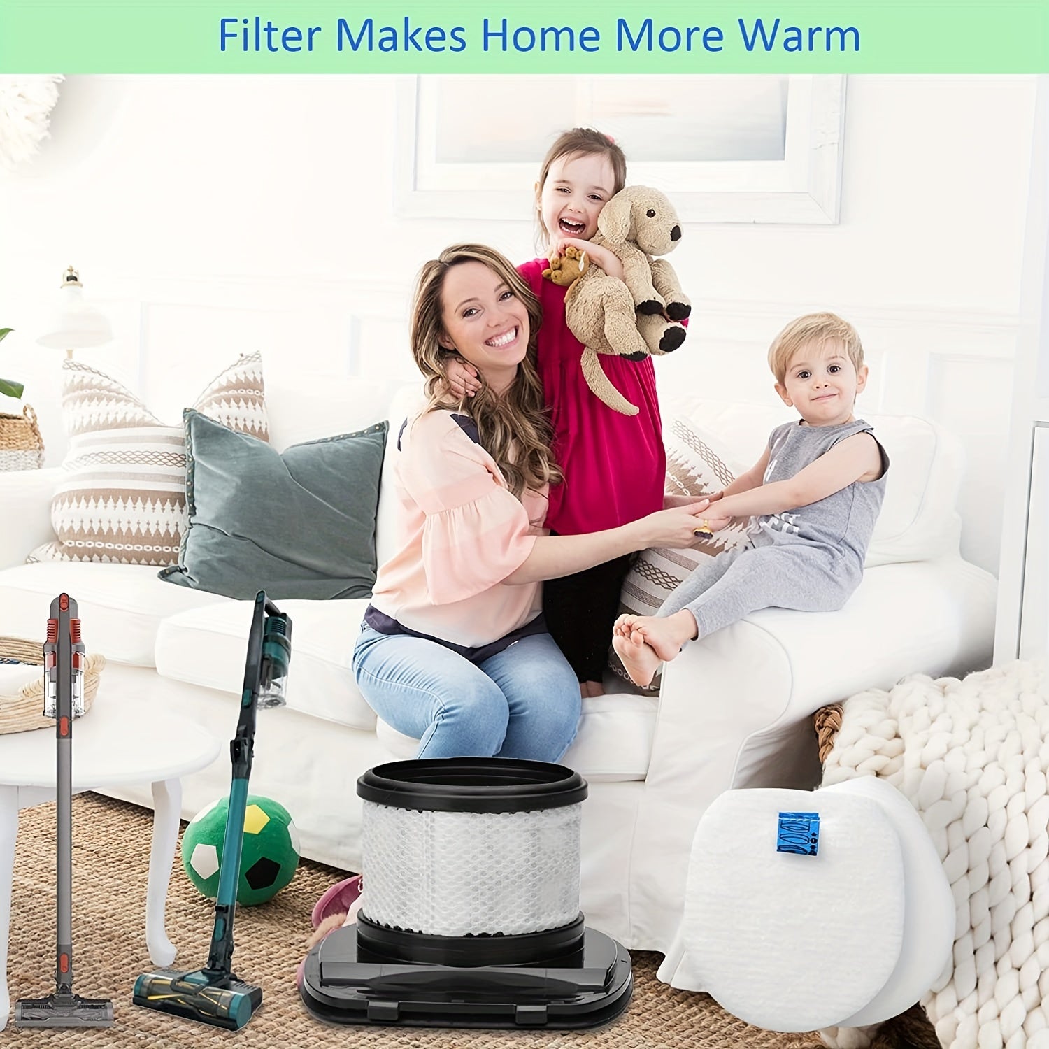 Filters Set for Shark Rocket Pet Pro Stick Vacuums