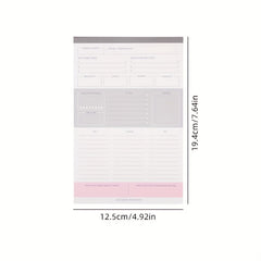 Tearable Weekly Schedule Notebook 60 Sheets