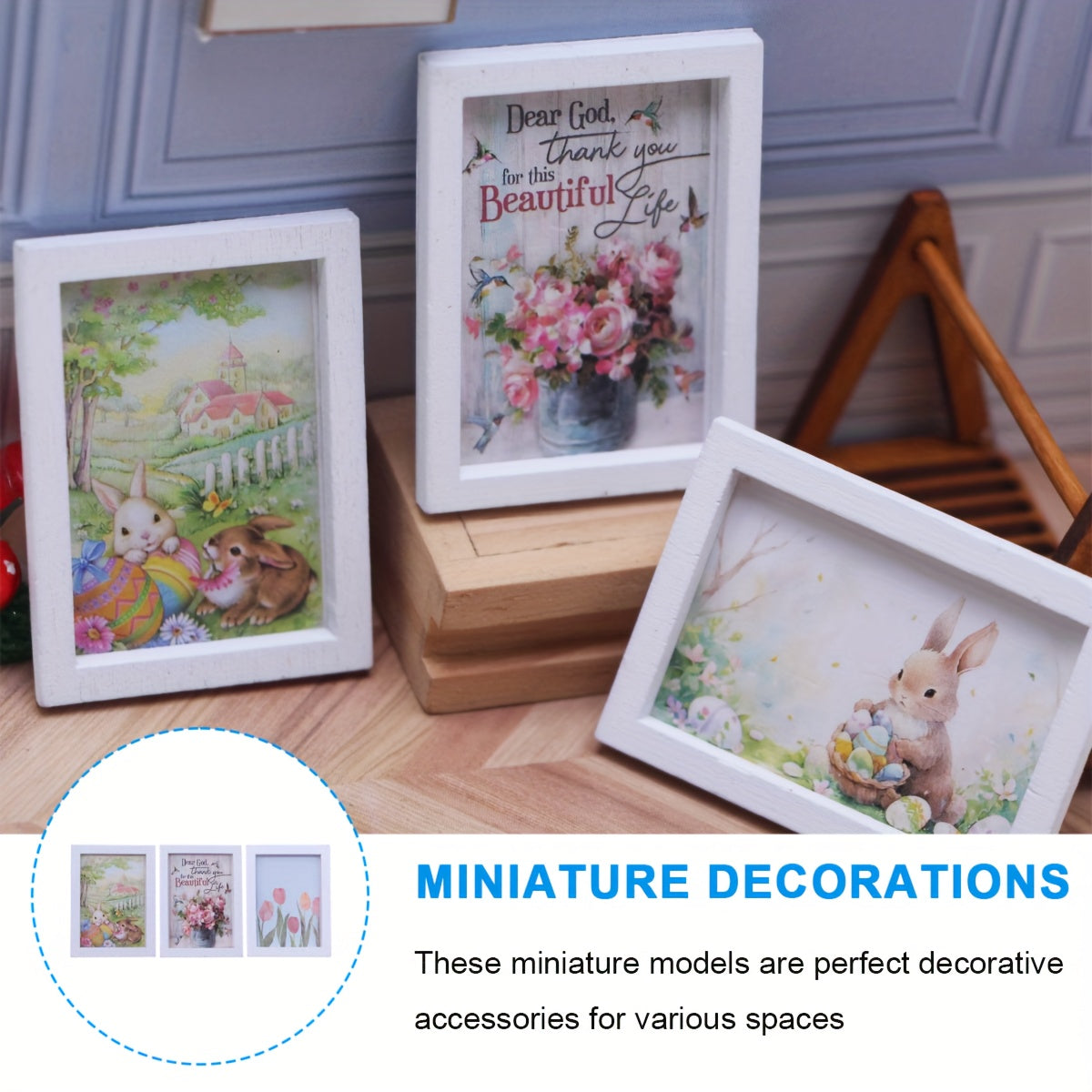 Mini House Mini Bedroom Living Room Wall Decorative Mural