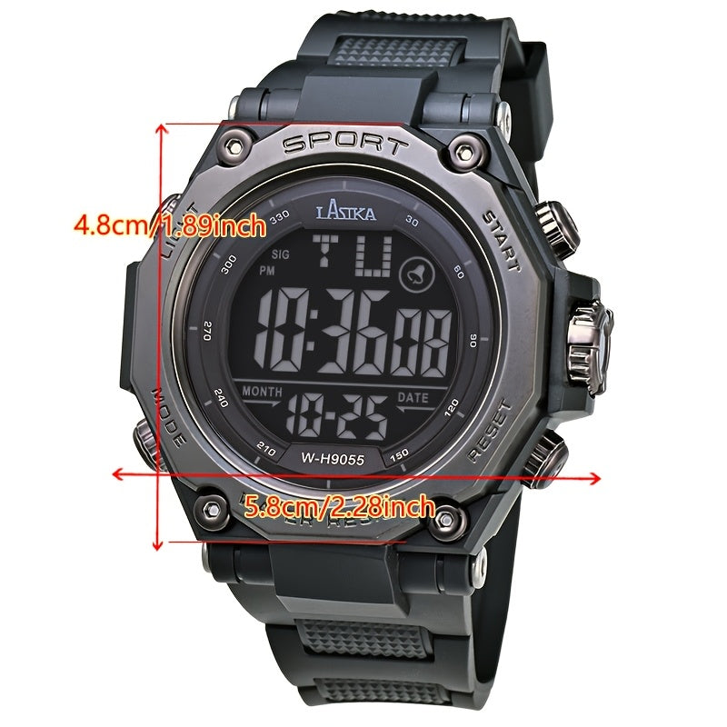 Kids' Digital Wristwatch with Backlight IPX7 TPU Strap