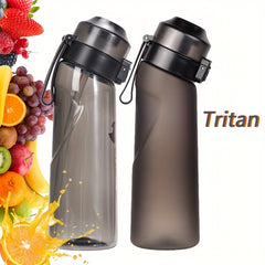 650ml Sports Water Bottle with Flavor Pods Portable Travel Cup