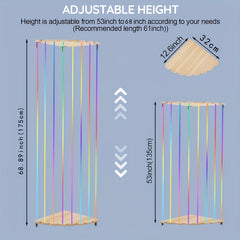 Pine Wood Stuffed Animal Storage Rack Corner & Wall Organizer