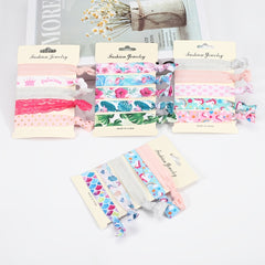 No Crease Ribbon Elastic Ponytail Holder Hair Ties Hair Styling Accessories