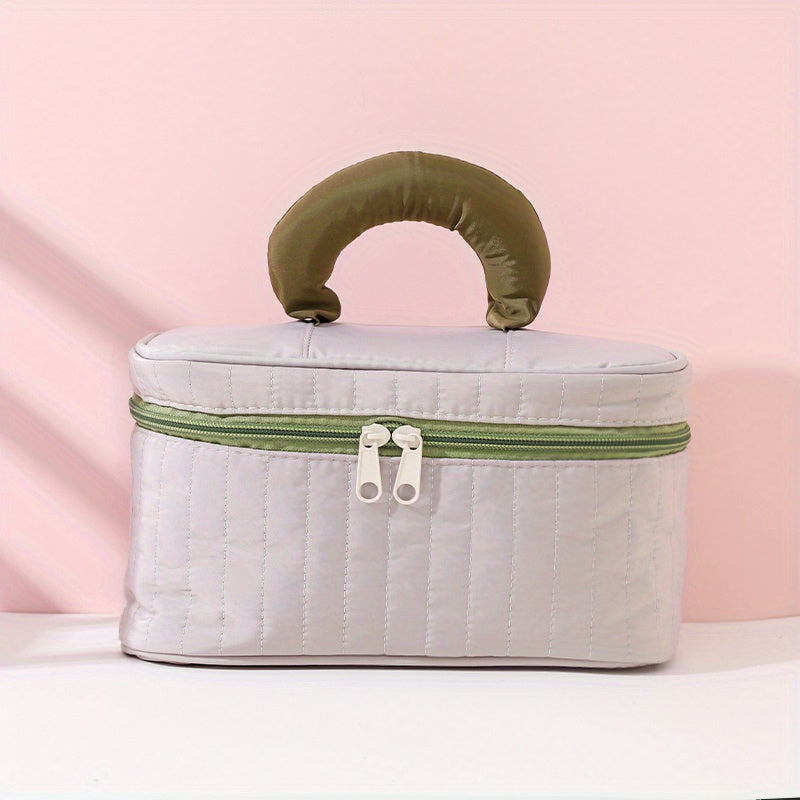 Colorblock Cosmetic Bag Multifunctional Toiletry Wash Bag