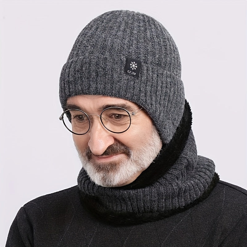 Winter Coldproof Beanie Hat Neck Gaiter Set