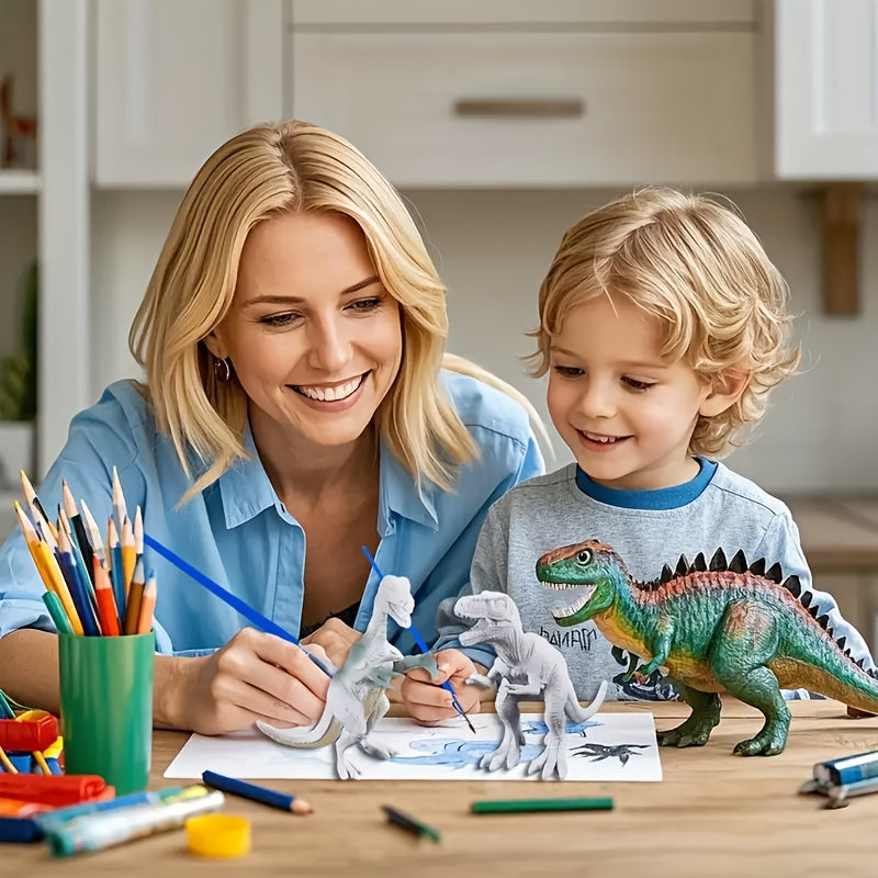 DIY Coloring Dinosaur Toys Set for Kids, Creative Graffiti Model Paintable Toy
