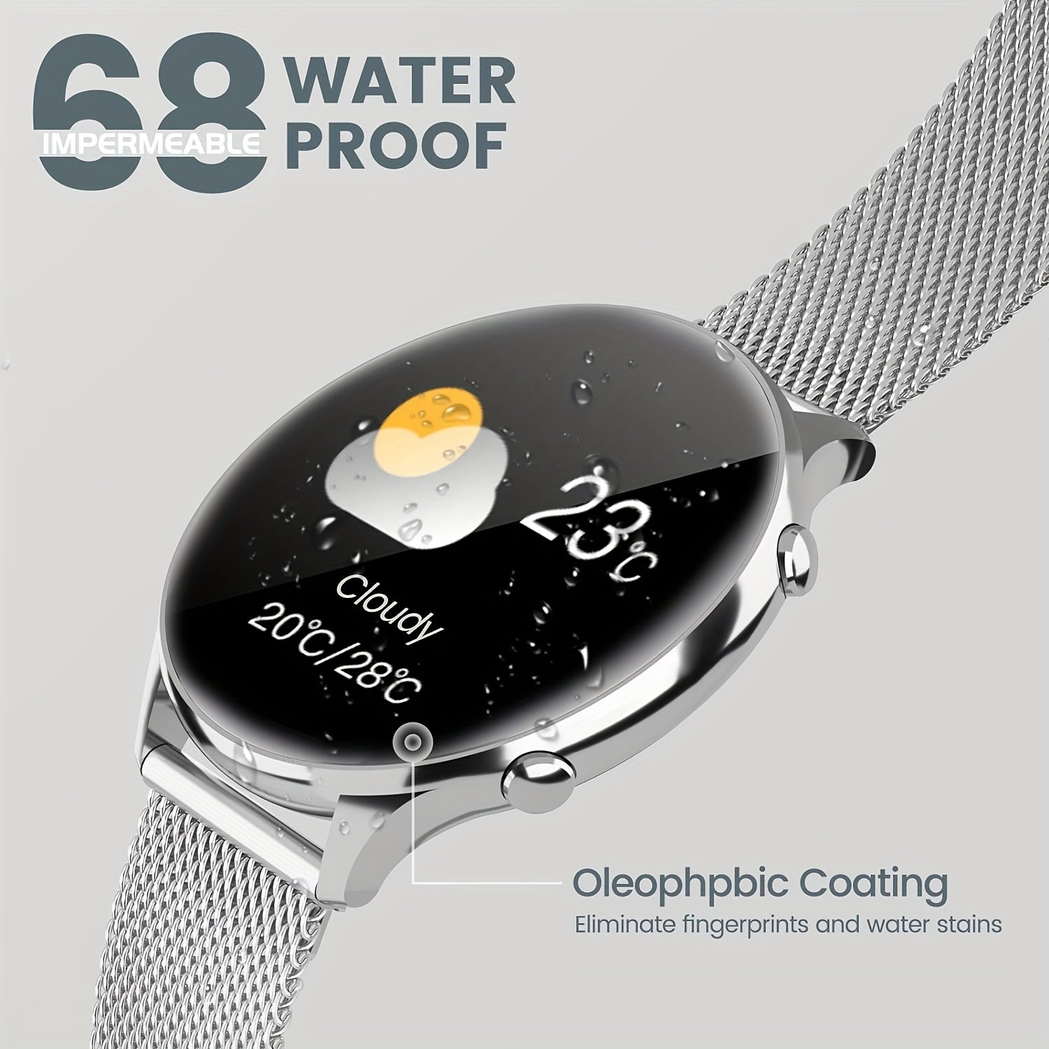 Women's Smartwatch with Wireless Calling & Menstrual Tracker