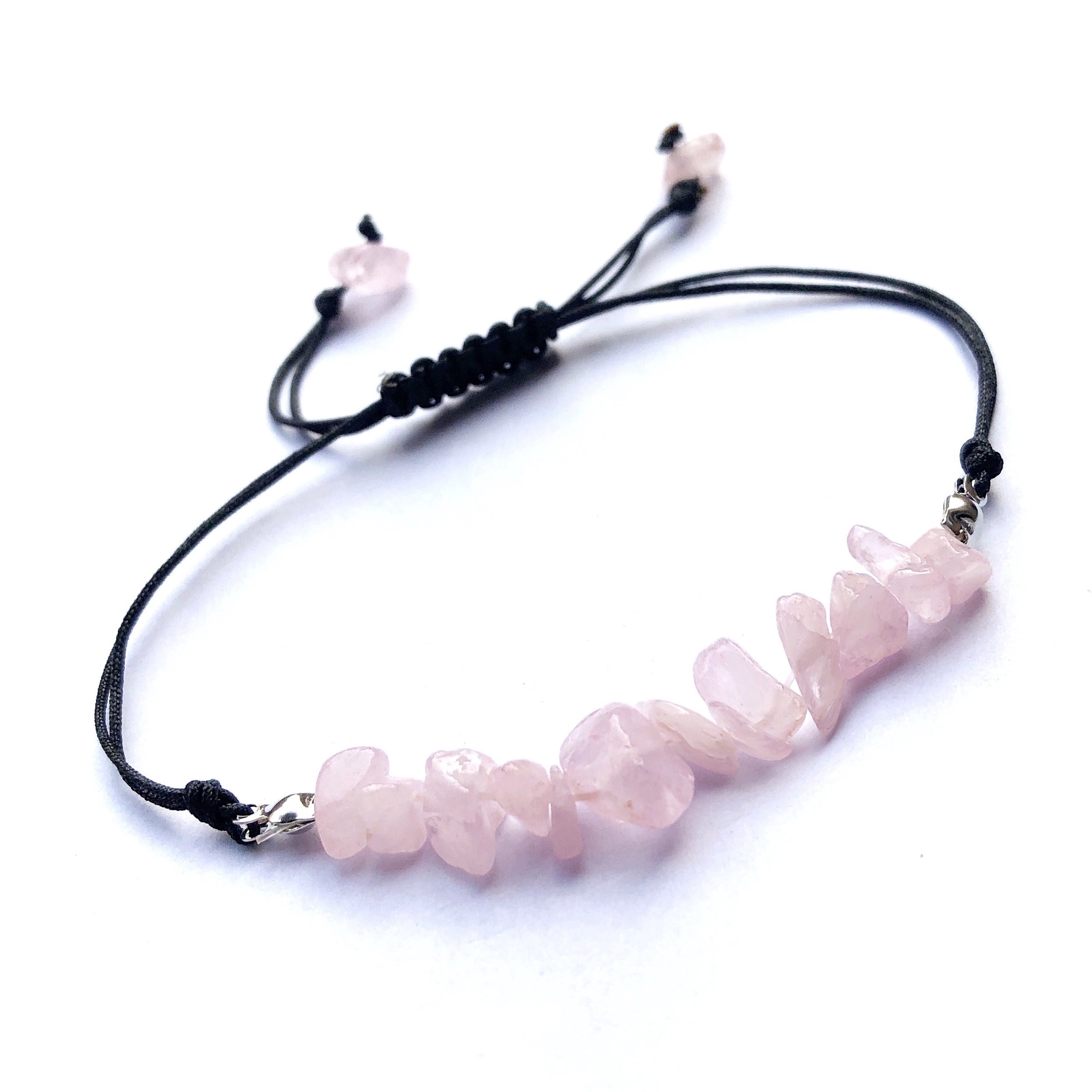 Miniy Stone Woven Bracelet Natural Stone Beads Braided Rope Stone Bracelet