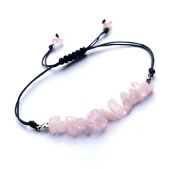 Miniy Stone Woven Bracelet Natural Stone Beads Braided Rope Stone Bracelet
