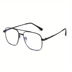 Retro Double Beam Men's Anti Light Business Glasses