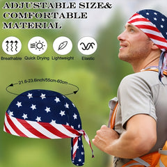 Men's Skull Cap Sweat Wicking Doo Rag Cooling Bandana