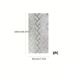 Geometric Electrostatic Glass Window Film Privacy Decor