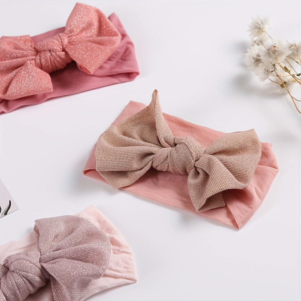 Bow Elastic Decorative Headband Hairband Hair Accessory
