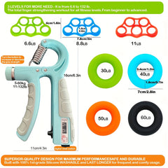 Adjustable Hand Grip Strengthener Finger Exerciser Grip Strength Trainer