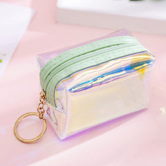 Portable Laser Coin Purse Zipper Storage Bag For Girls