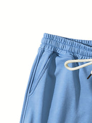 Cartoon Goose Pattern Comfy Shorts Men's Casual Drawstring Shorts