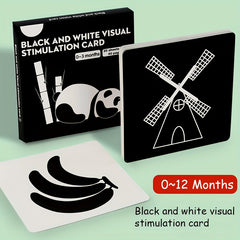 12 Months Visual Stimulation Cards Early Childhood Brain Development Toys