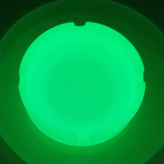 Luminous Silicone Ashtray Resists Temperatures Soft Portable Round Ashtray