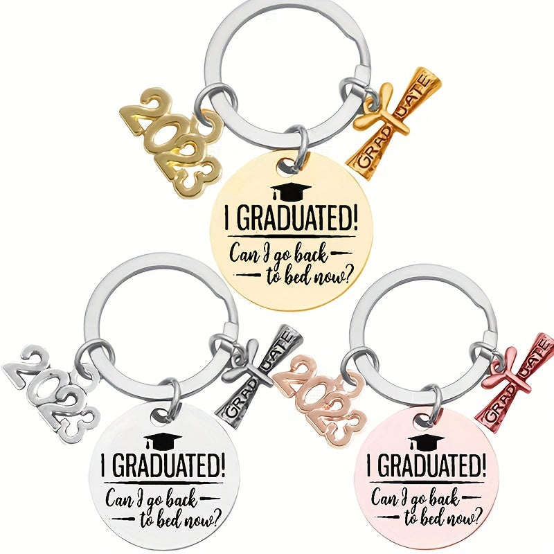 Graduation Gift Stainless Steel Keychain For Graduates