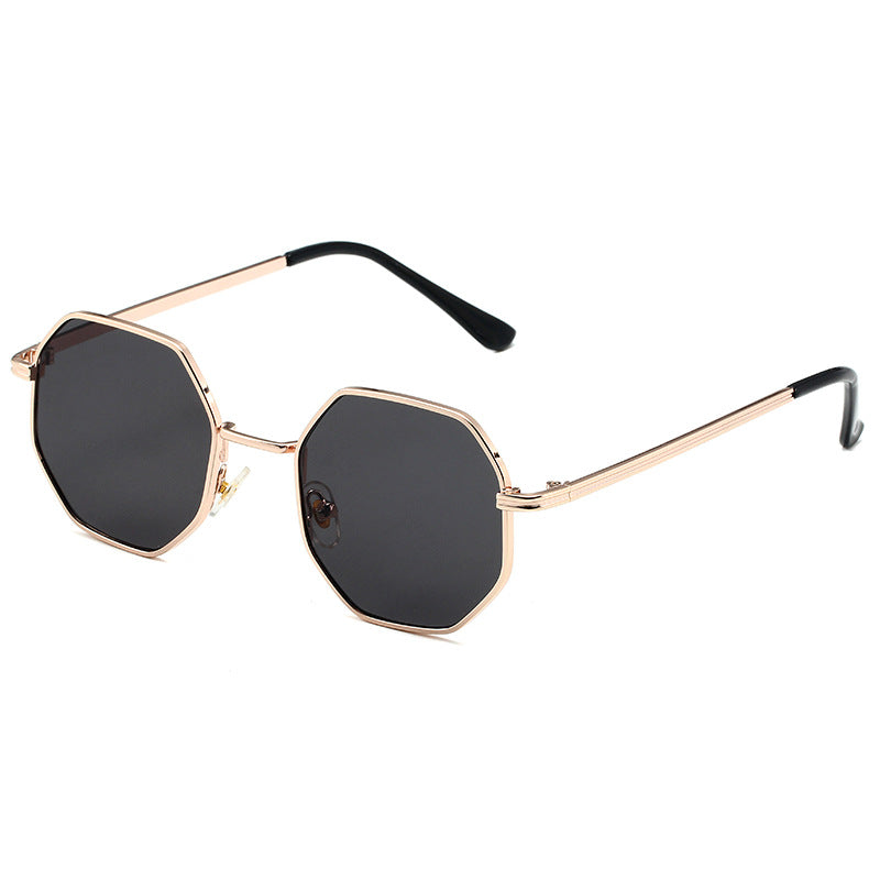Polygon Metal Frame Sunglasses UV Protection